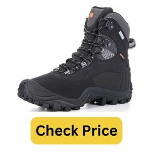 XPETI Men’s Thermator Mid-Rise Lightweight Hiking Insulated Non-Slip Outdoor Boots 