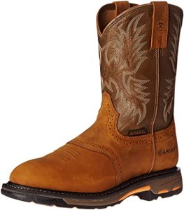 Ariat Workhog Pull-on Work Boot – Men’s Leather, Round Toe