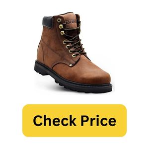Work Boots for Men Soft Toe – 6inch Leather Boots